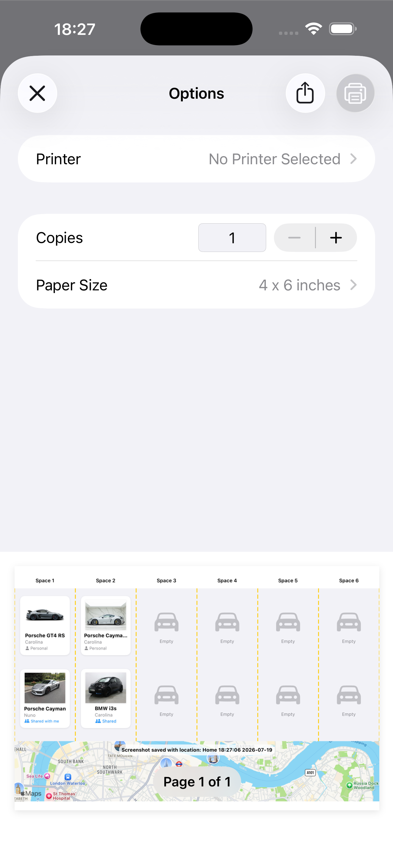Print layout